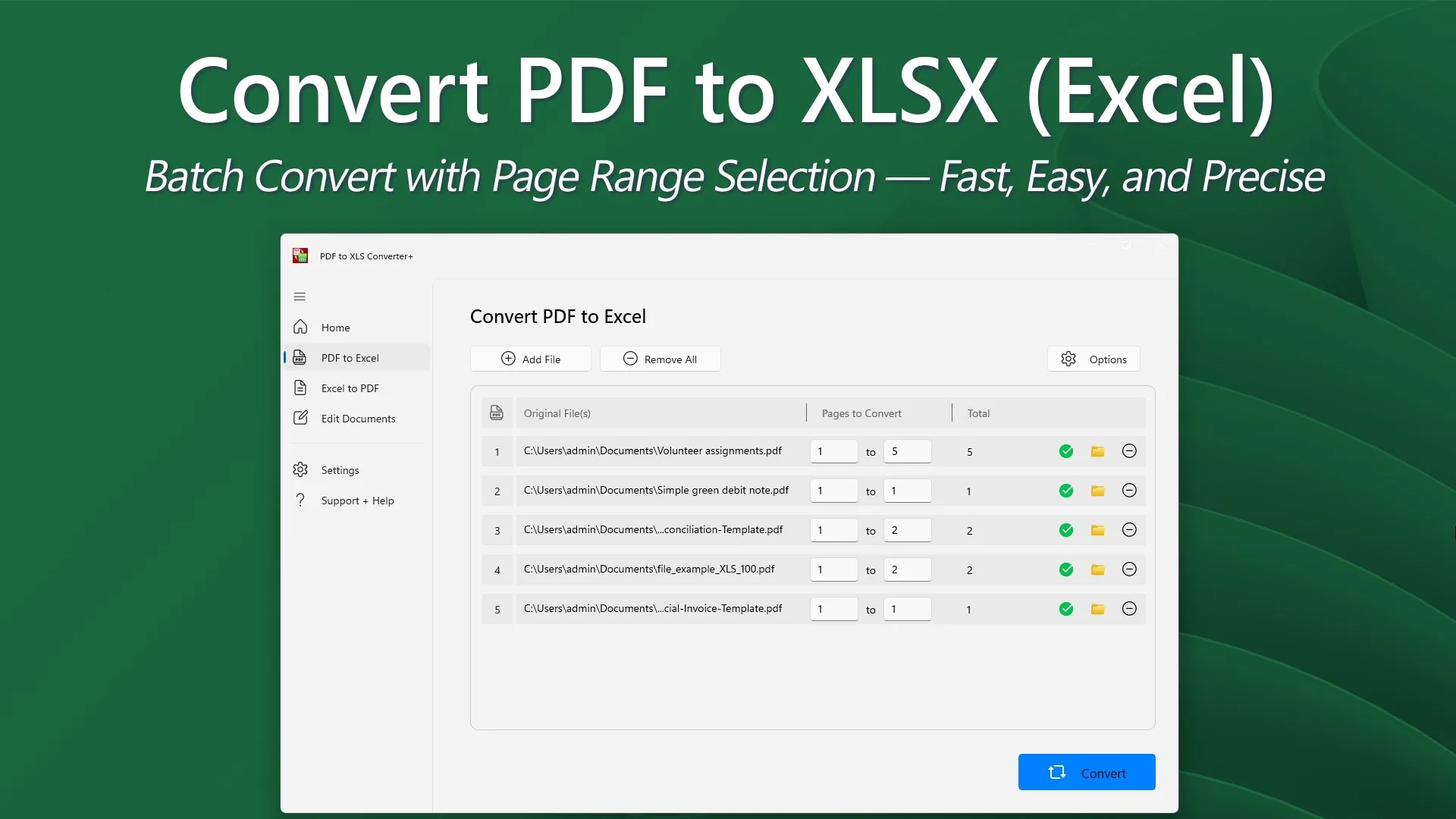 PDF to XLS Converter+ screenshot 2