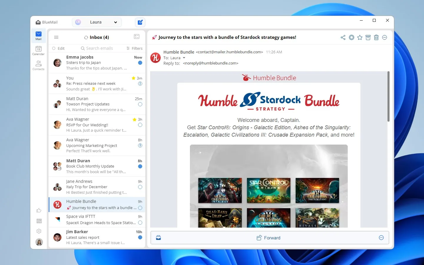 Blue Mail - Email & Calendar screenshot 3