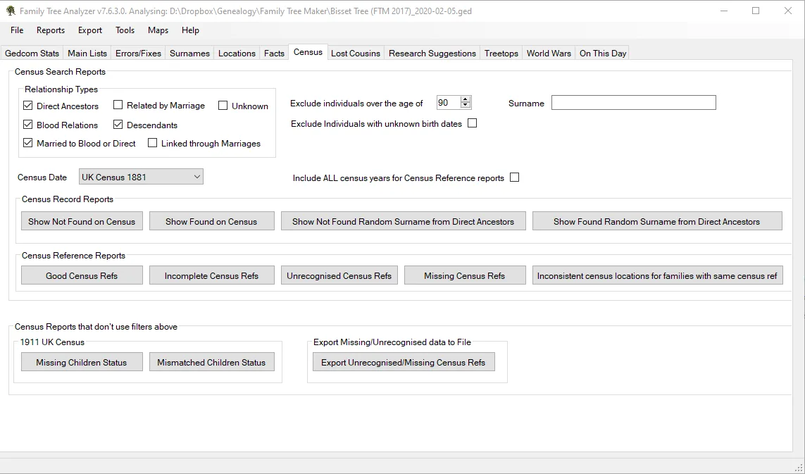 FTAnalyzer screenshot 2