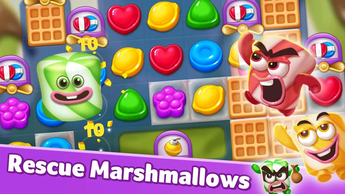 Lollipop Marshmallow Match3 screenshot 3