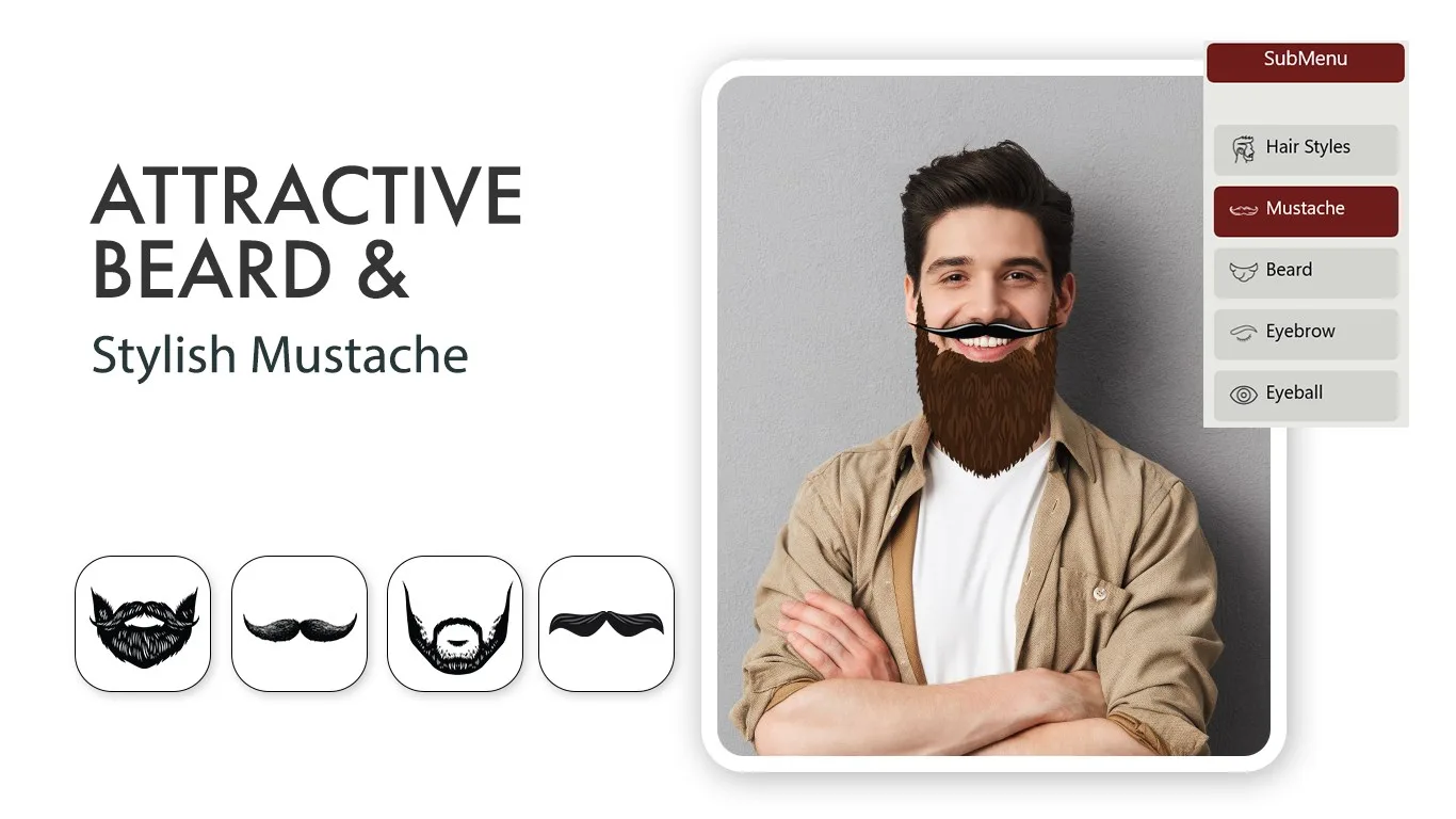 Beard Photo Editor - Boy Photo Editor screenshot 2
