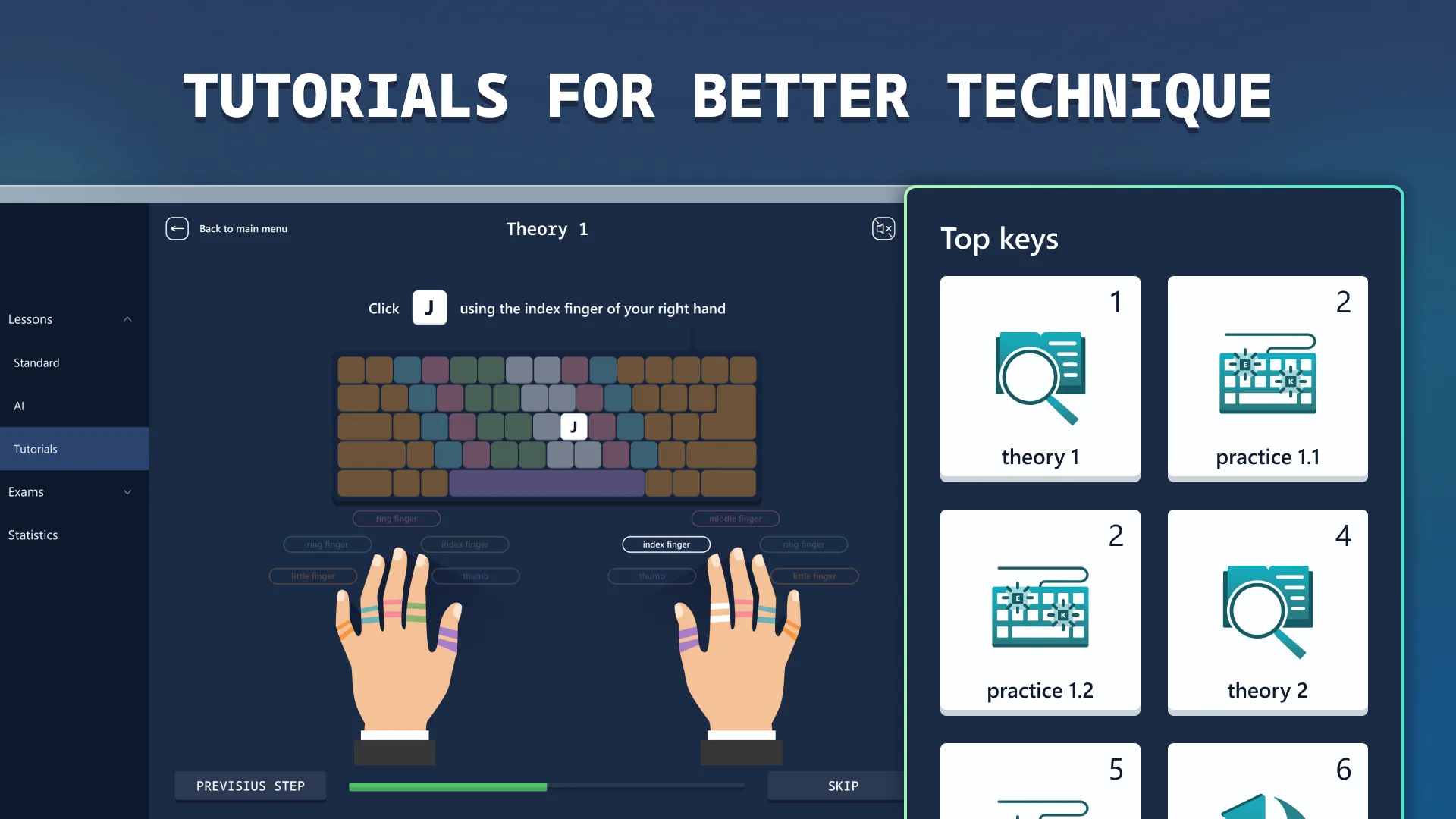 Type Master Lessons - Touch Typing Exercises screenshot 5