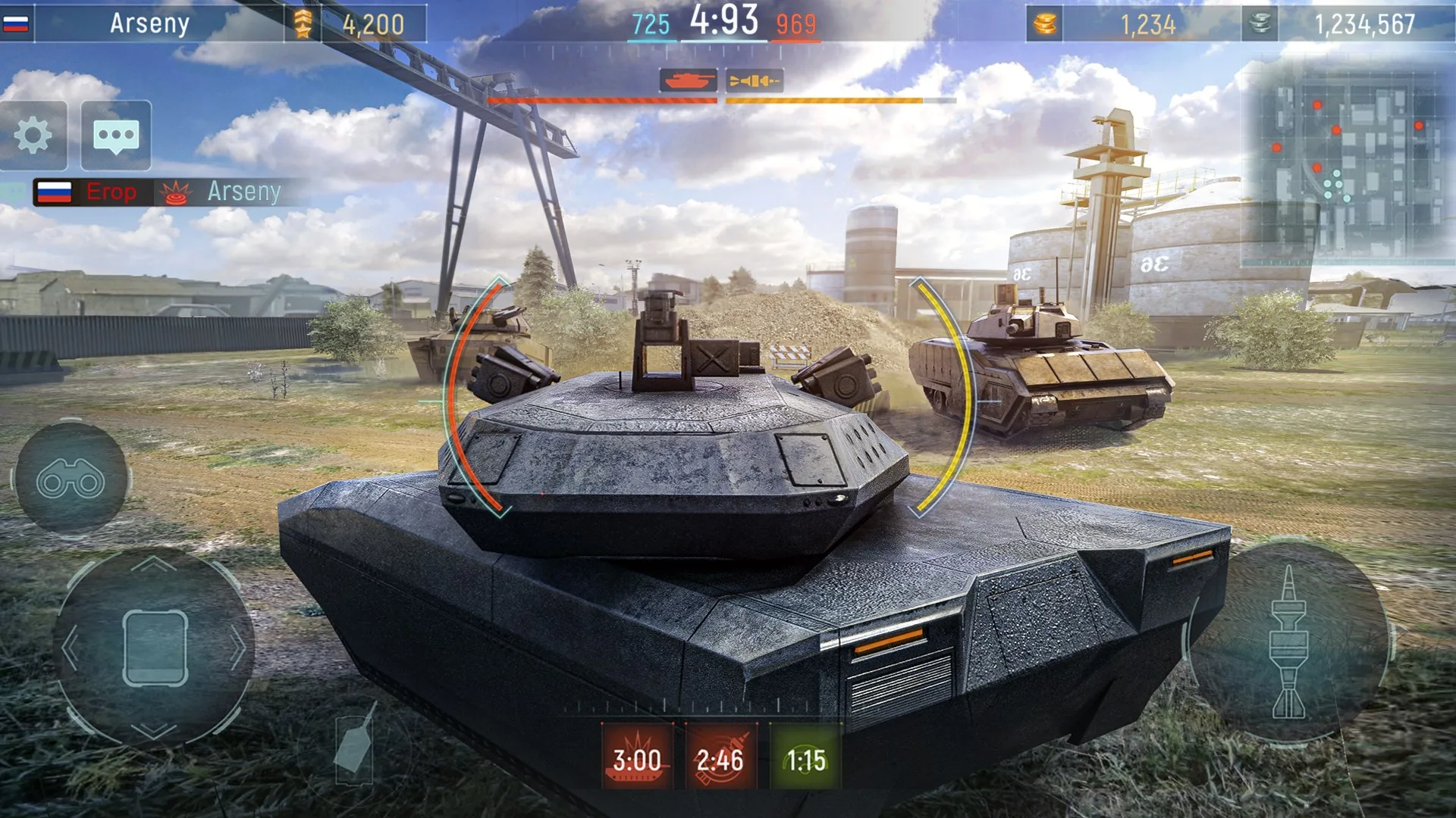 Modern Tanks: Epic War Tank Games screenshot 1