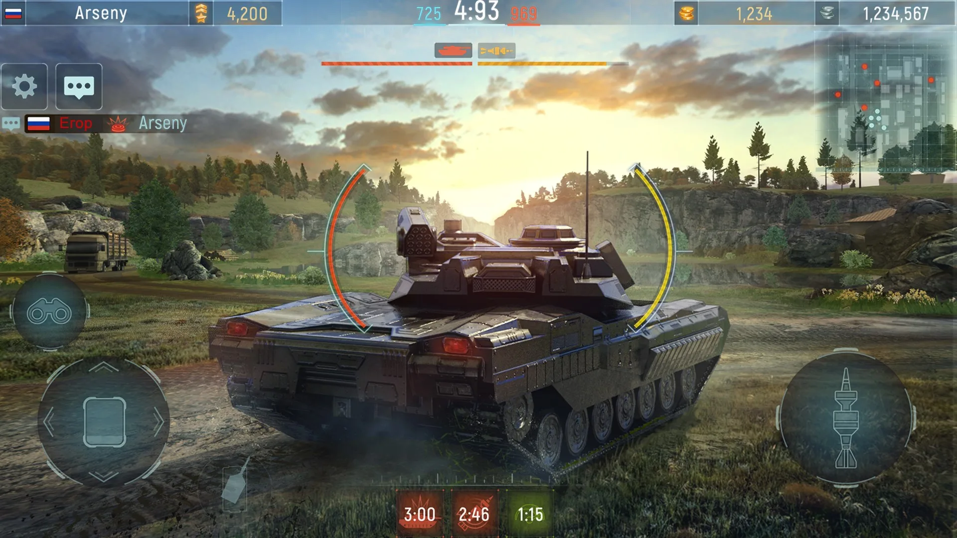 Modern Tanks: Epic War Tank Games screenshot 2