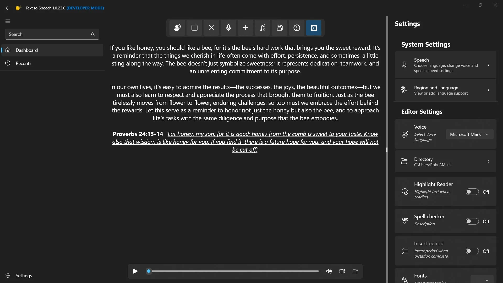 Text to Speech screenshot 2