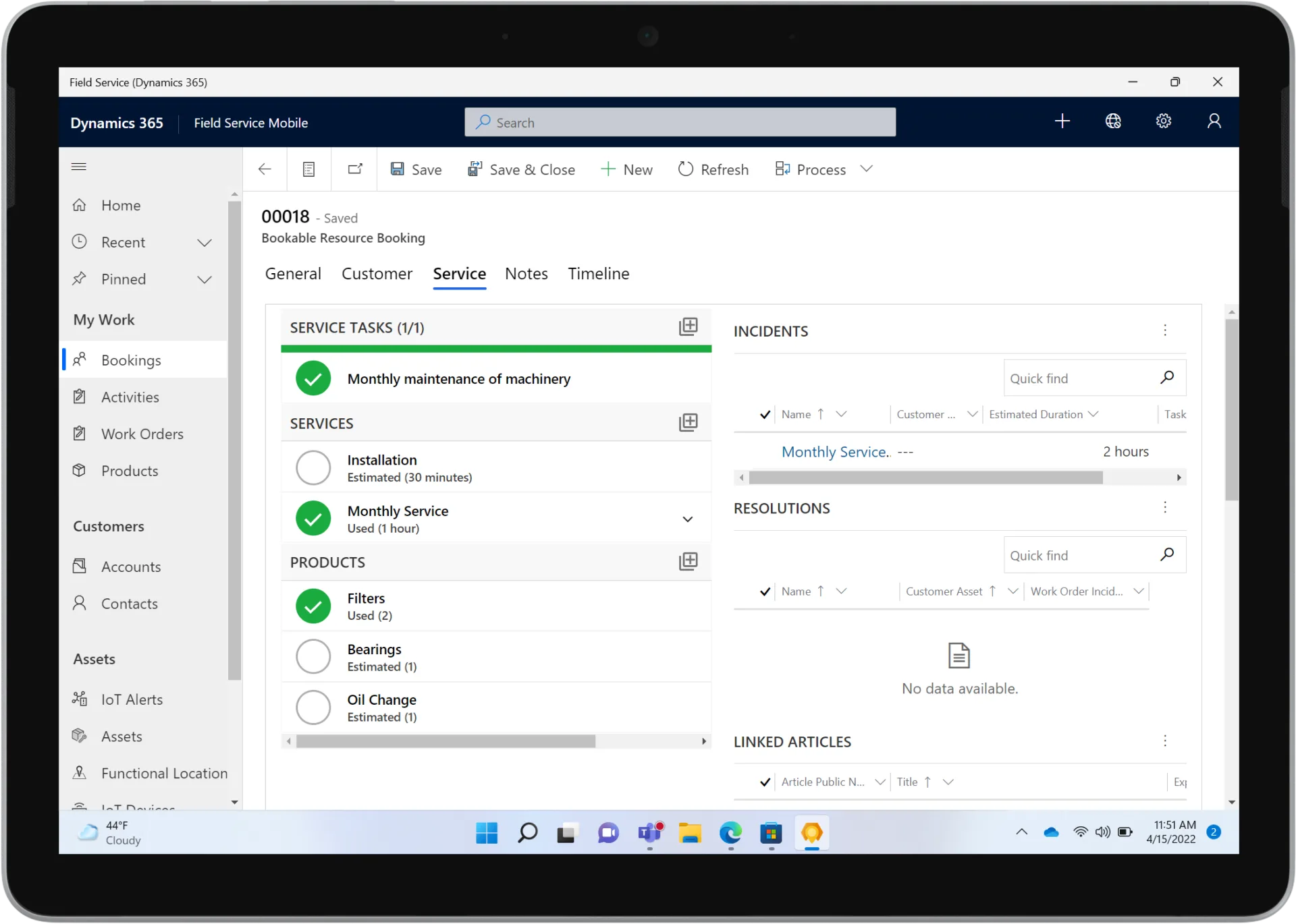 Dynamics 365 Field Service screenshot 4