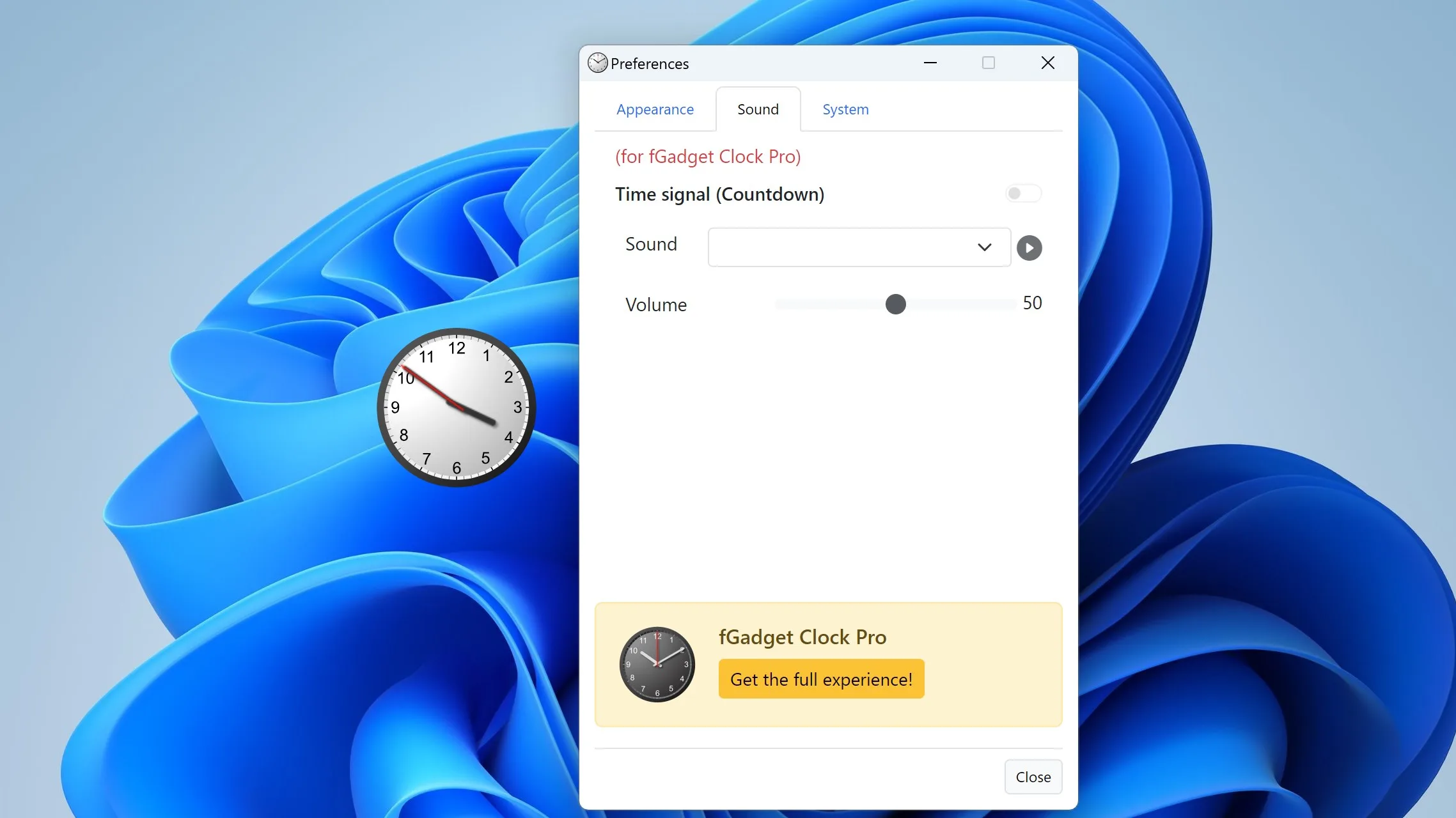 fGadget Clock Lite screenshot 4