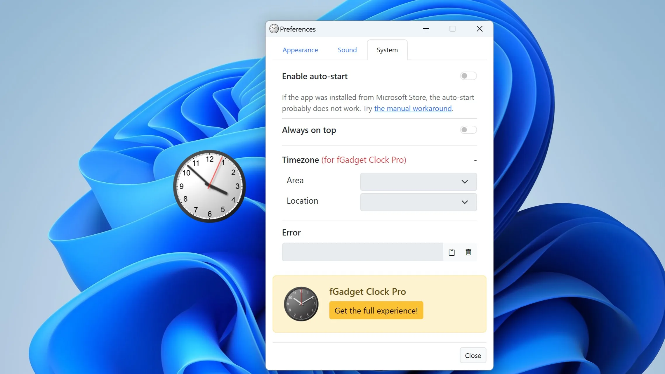 fGadget Clock Lite screenshot 5
