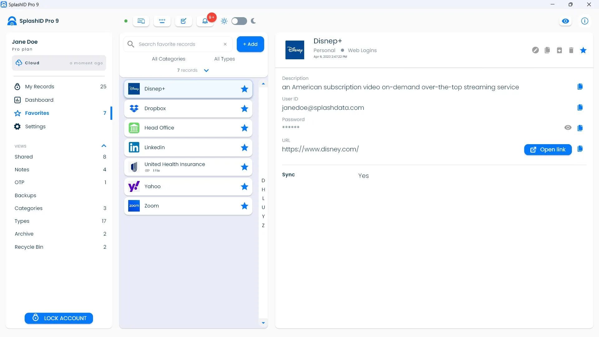 SplashID Pro 9 screenshot 5