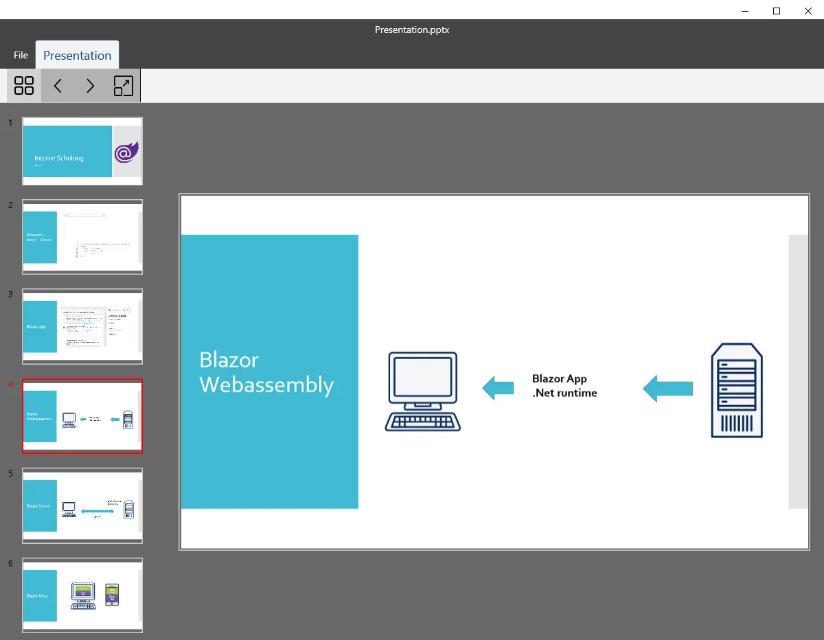 Presentation reader pptx screenshot 1