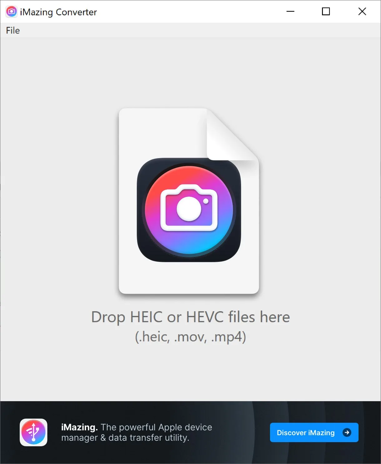 iMazing Converter for HEIC and HEVC screenshot 1