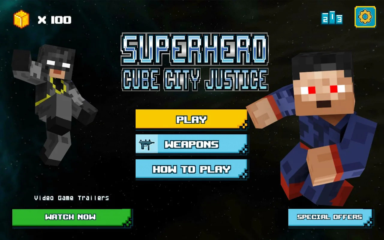 Superhero: Cube City Justice screenshot 2