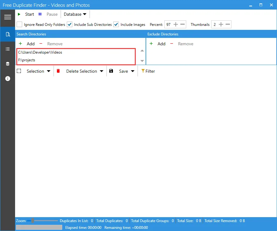 Free Duplicate Finder - Videos and Photos screenshot 2