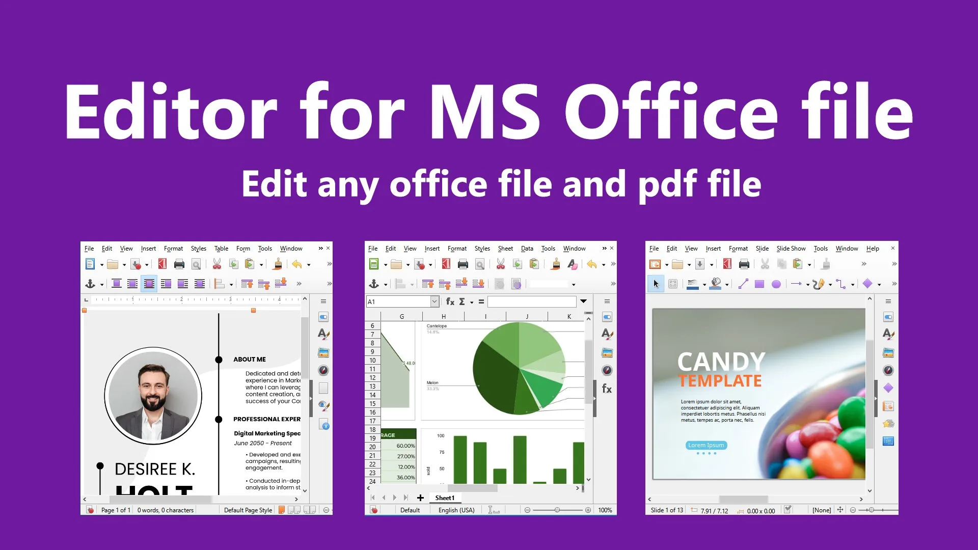 Bree Office: DOCX, XLSX, PPTX & PDF Editor screenshot 1