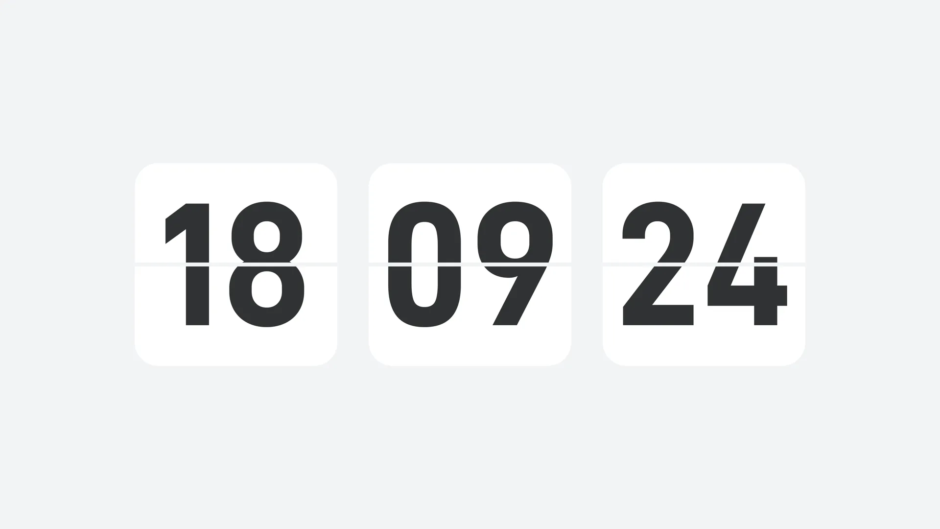 Desktop digital clock screenshot 1