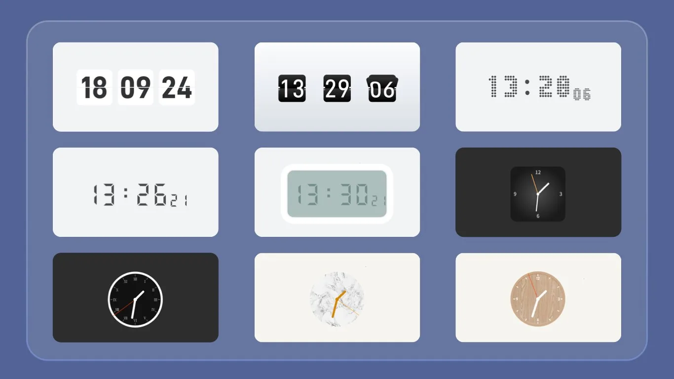 Desktop digital clock screenshot 3