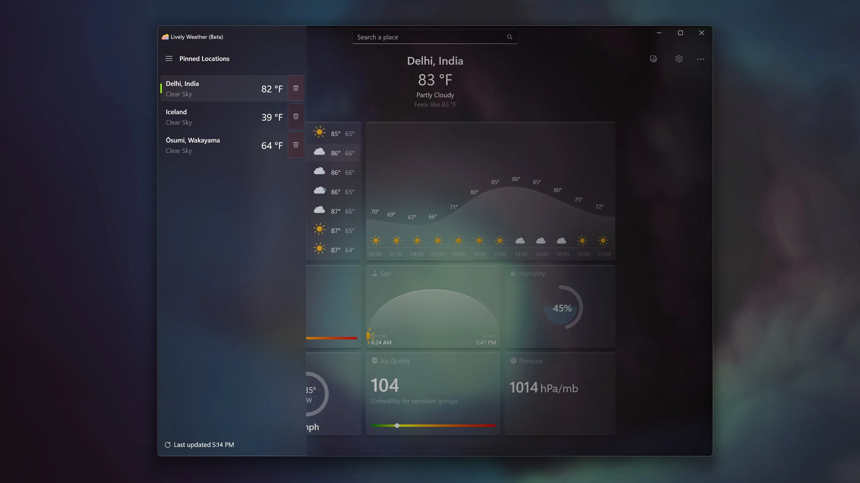 Lively Weather screenshot 1