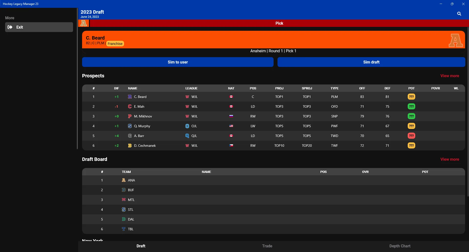 Hockey Legacy Manager 23 screenshot 3
