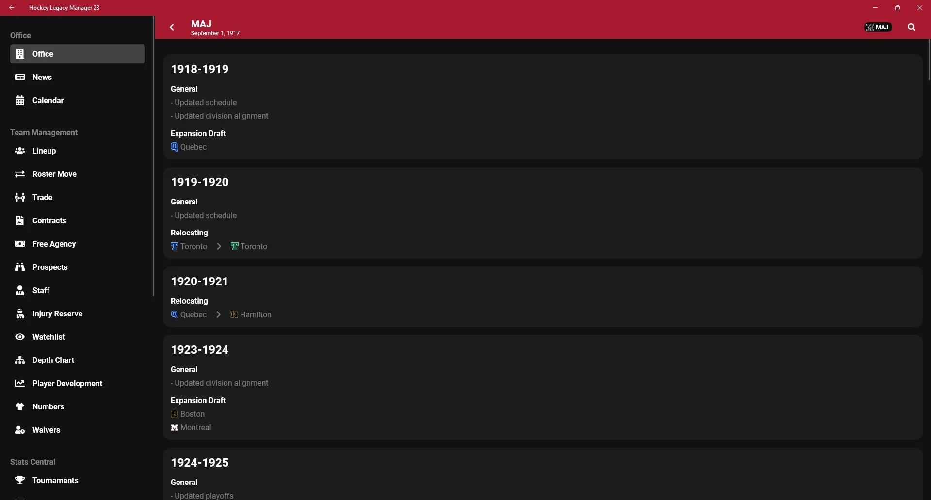 Hockey Legacy Manager 23 screenshot 4