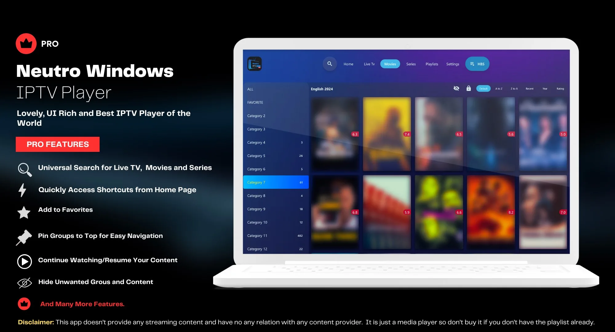 Neutro IPTV Player (Pro) screenshot 2