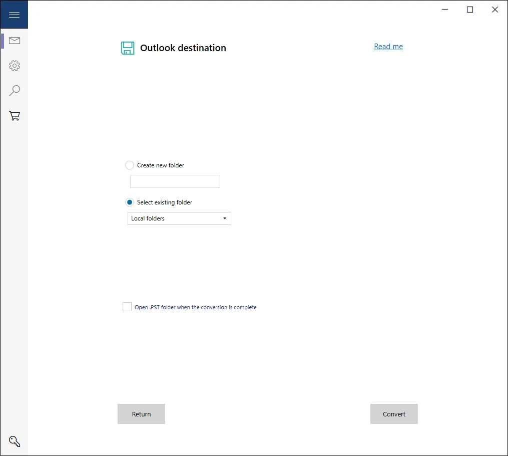 Convert Your Emails - MBOX to PST converter screenshot 1