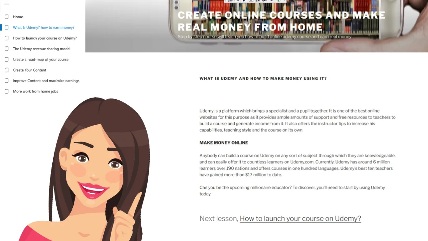 Build an online course and earn money screenshot 3