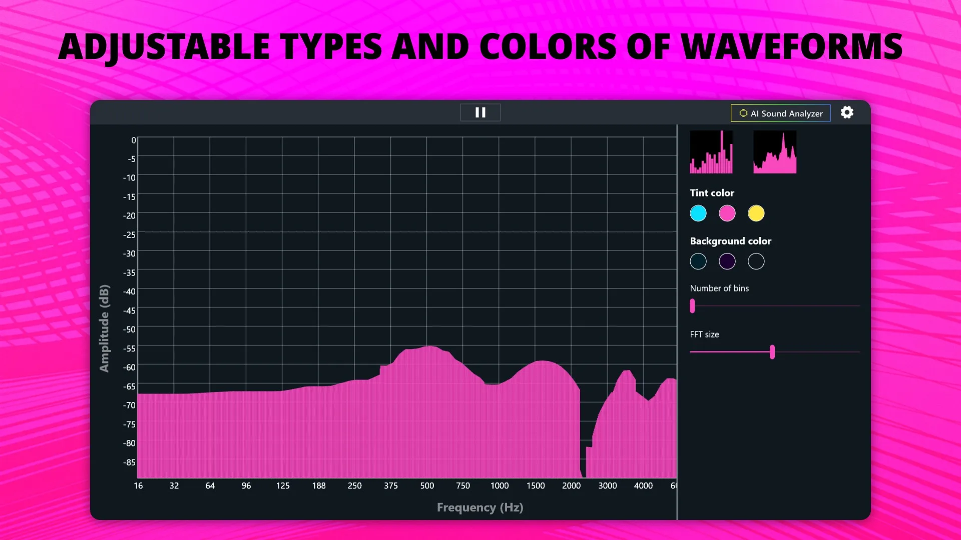 Spectrum Analyzer - Sound Frequency Visualizer screenshot 1