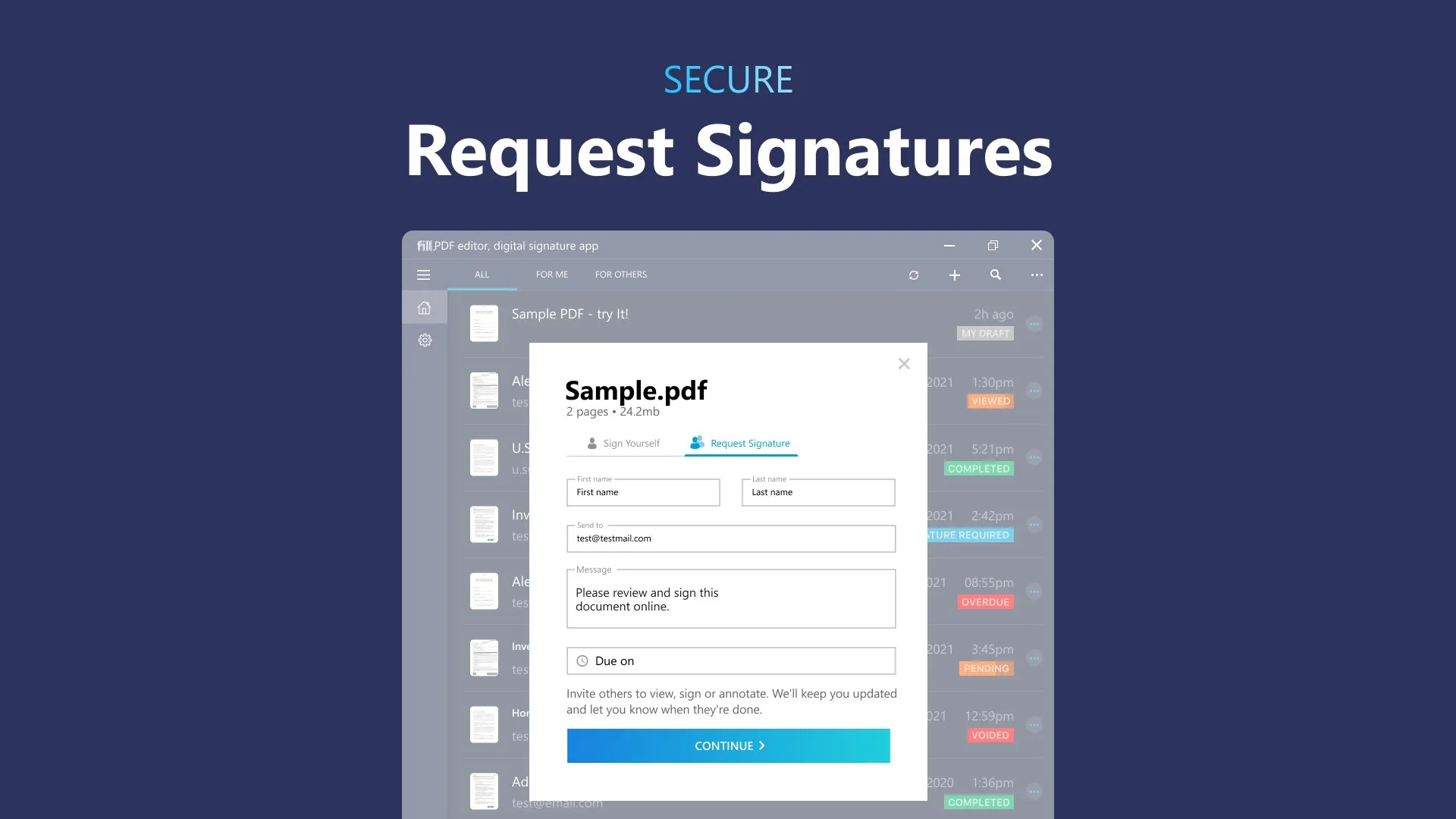 Fill, Sign & Edit PDF: e Signature screenshot 3
