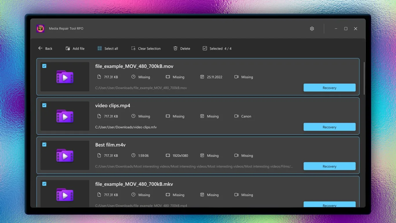 Media Repair Tool PRO screenshot 5
