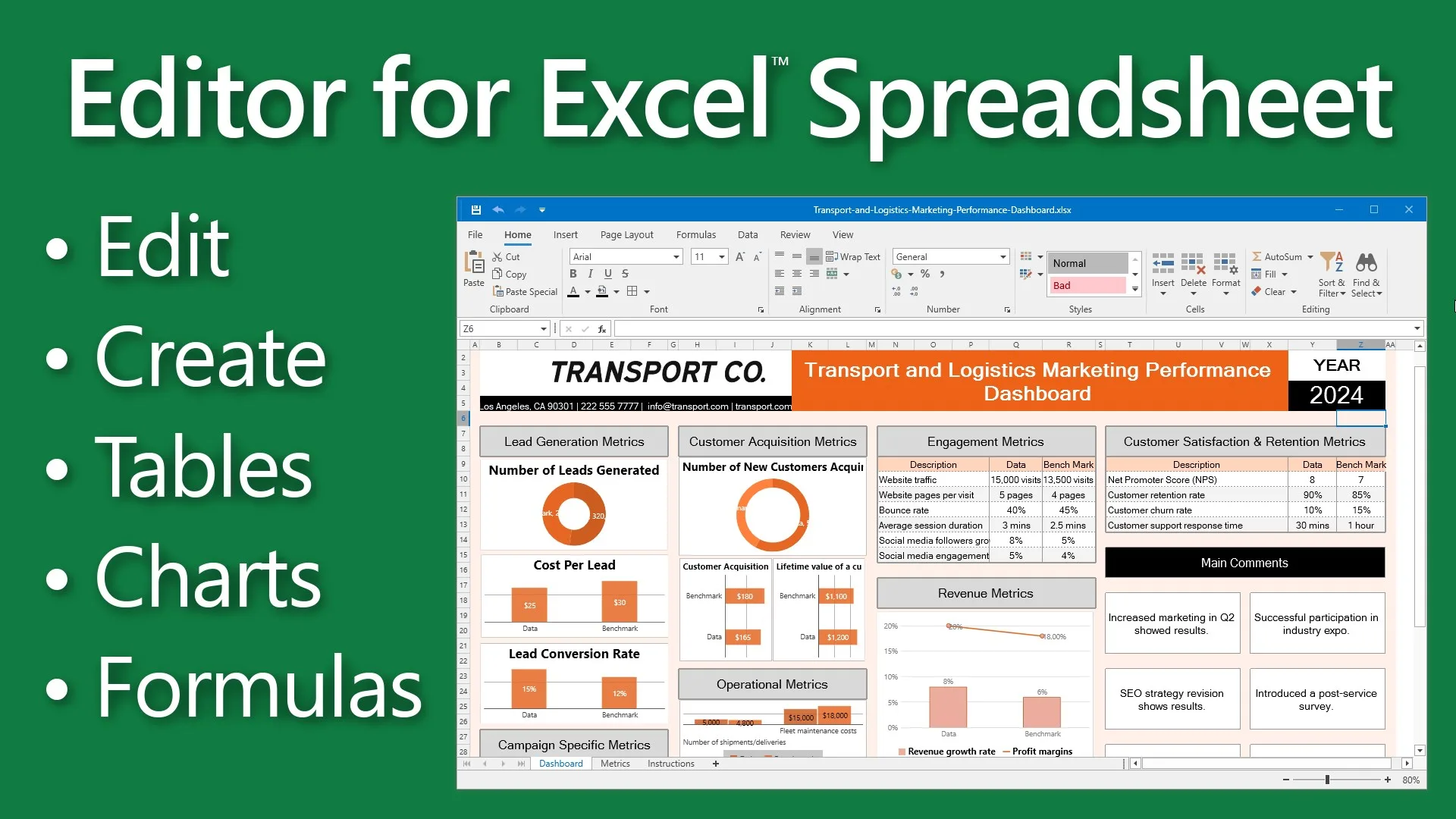 XLSX Spreadsheet Editor screenshot 1