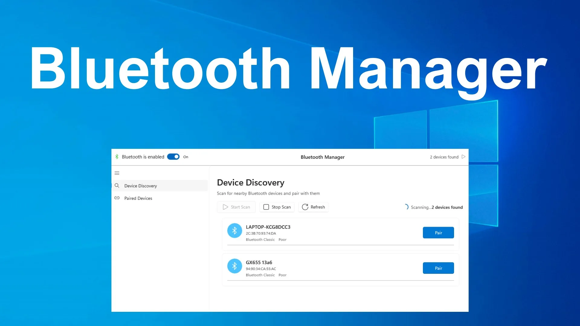 Bluetooth for Windows screenshot 1