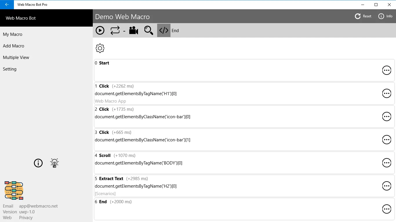 Web Macro Bot screenshot 2