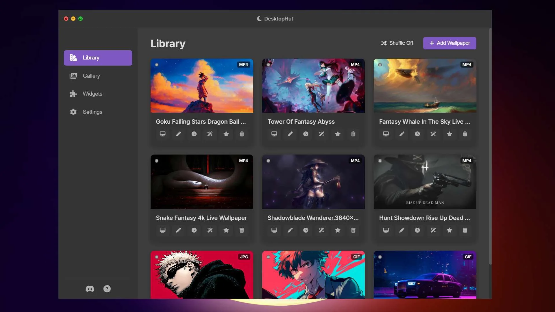 DesktopHut – Live Wallpapers for Windows screenshot 1