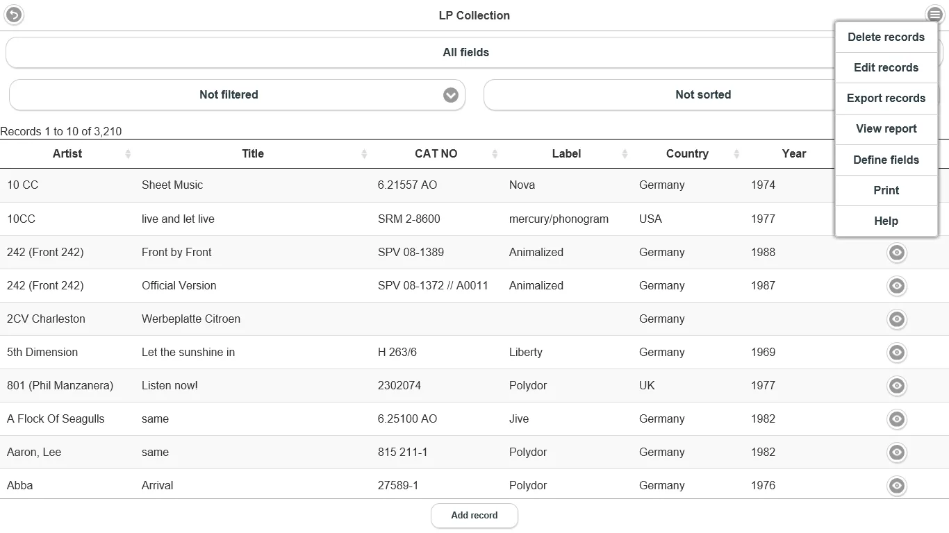 Field Database Free (FDB-free) screenshot 1