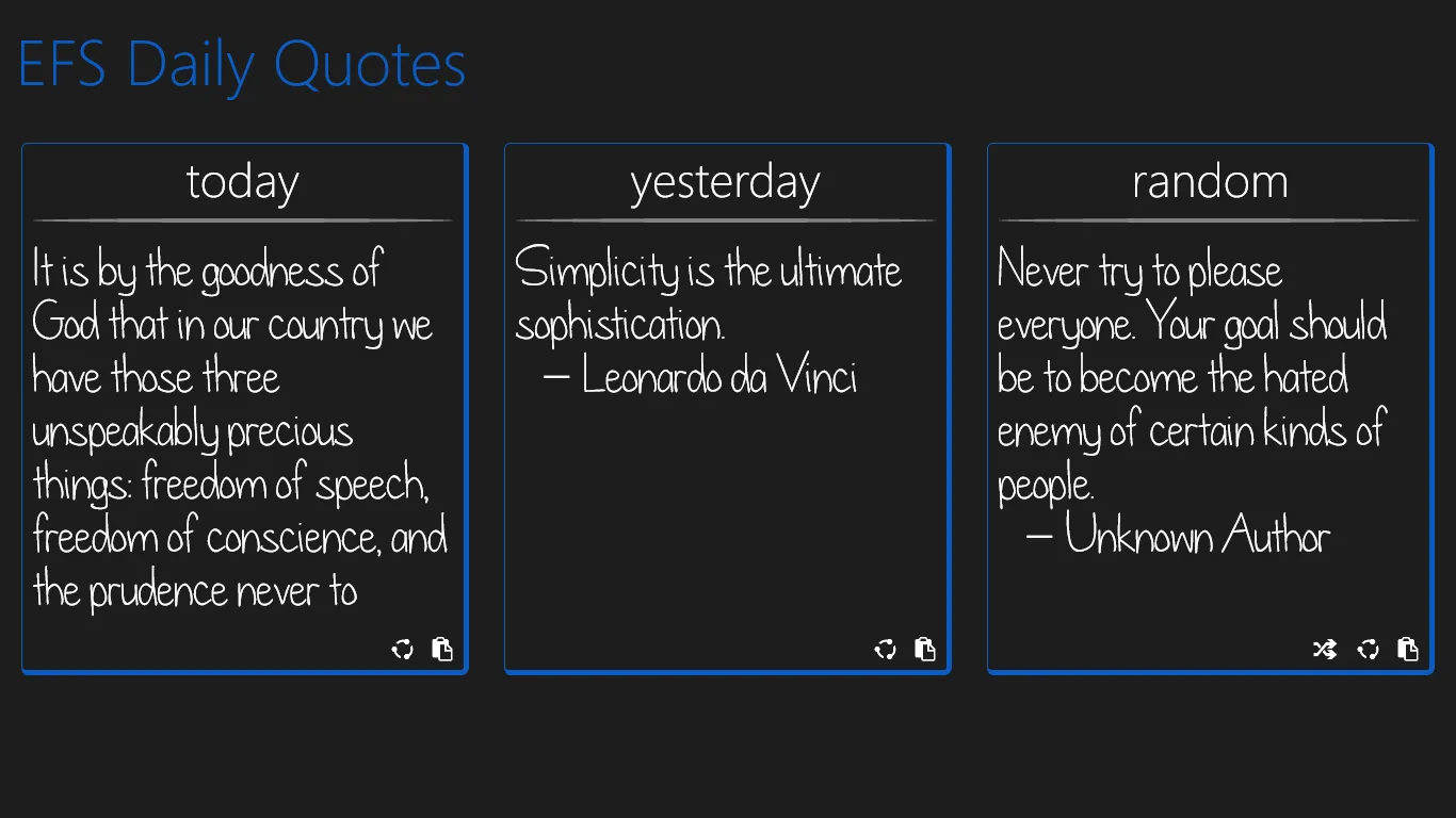 EFS Daily Quotes screenshot 1