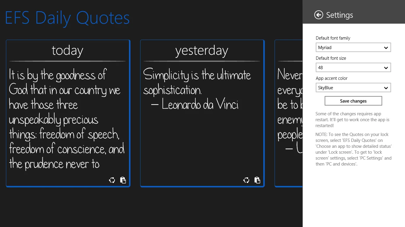 EFS Daily Quotes screenshot 2