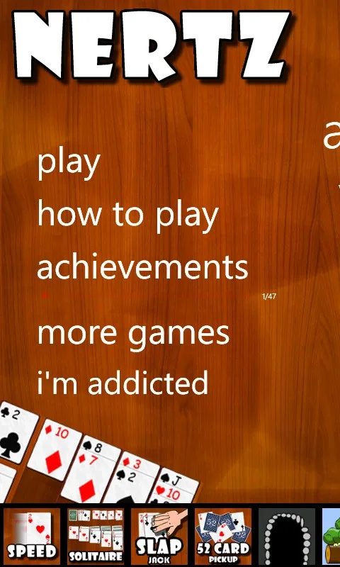 Nertz Solitaire screenshot 1