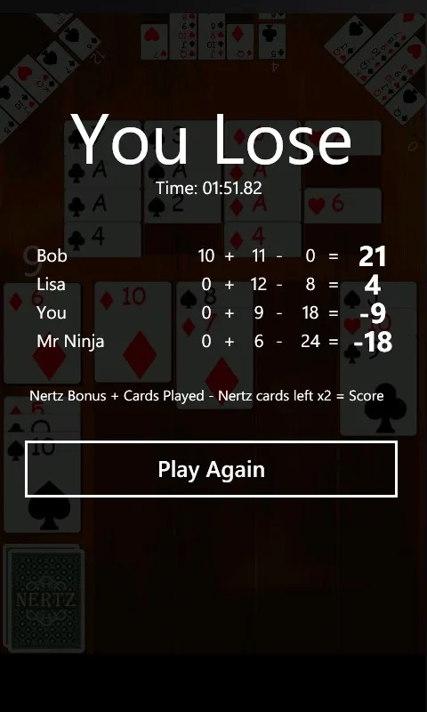 Nertz Solitaire screenshot 3