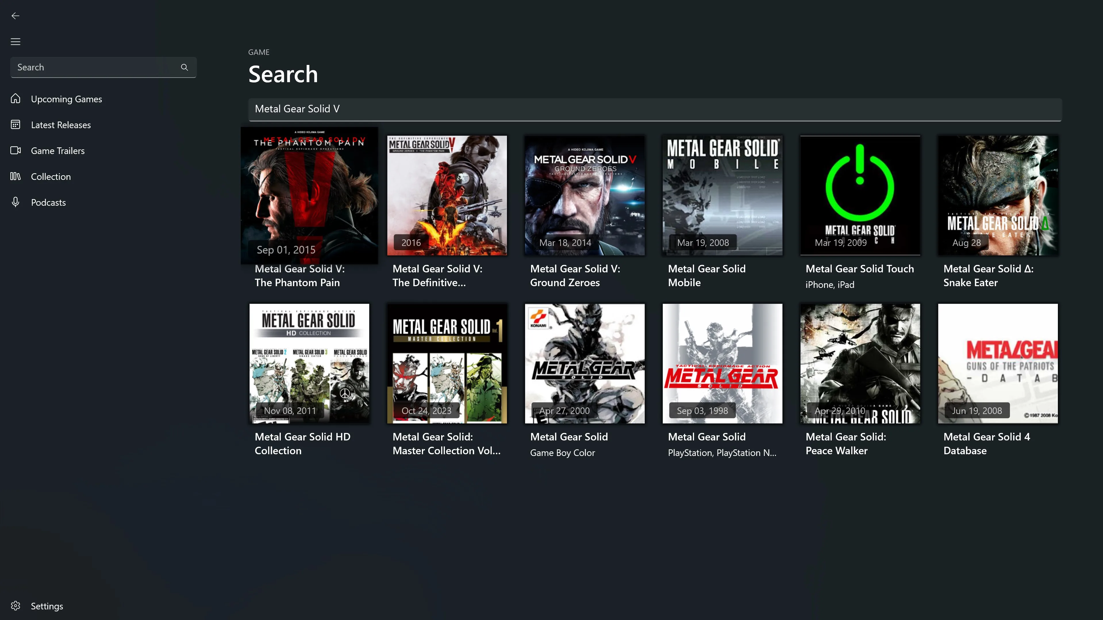 Game Calendar screenshot 4