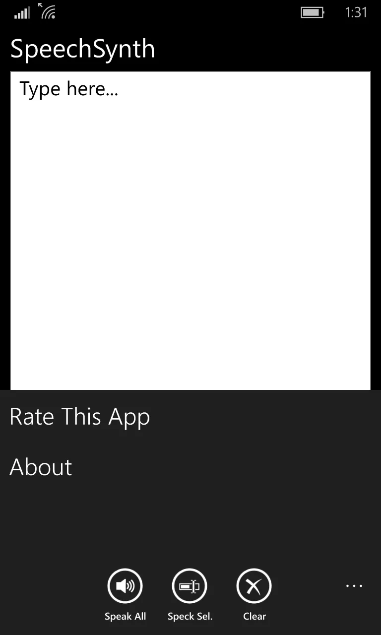SpeechSynth screenshot 2