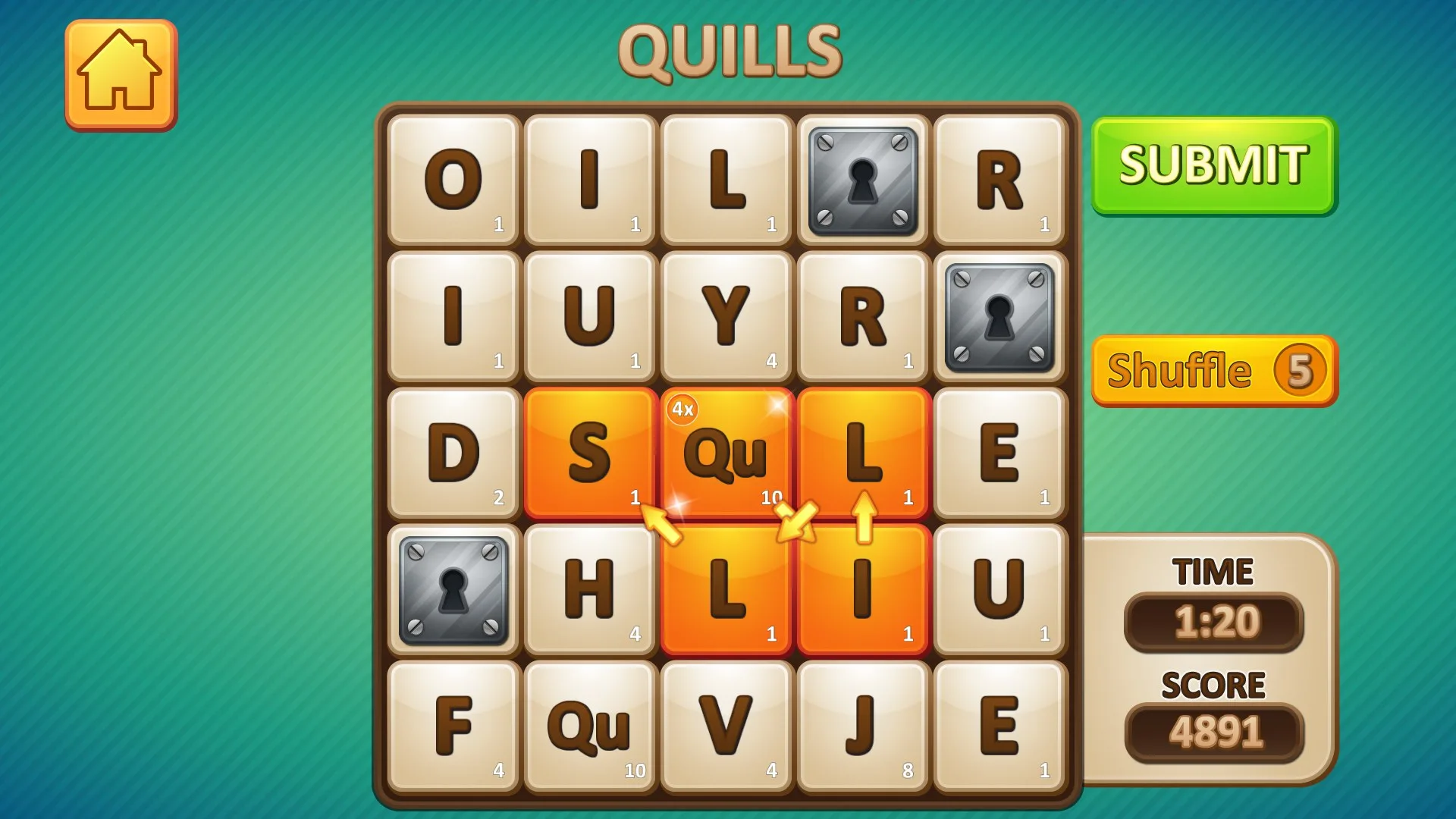 Word Drop Deluxe screenshot 4