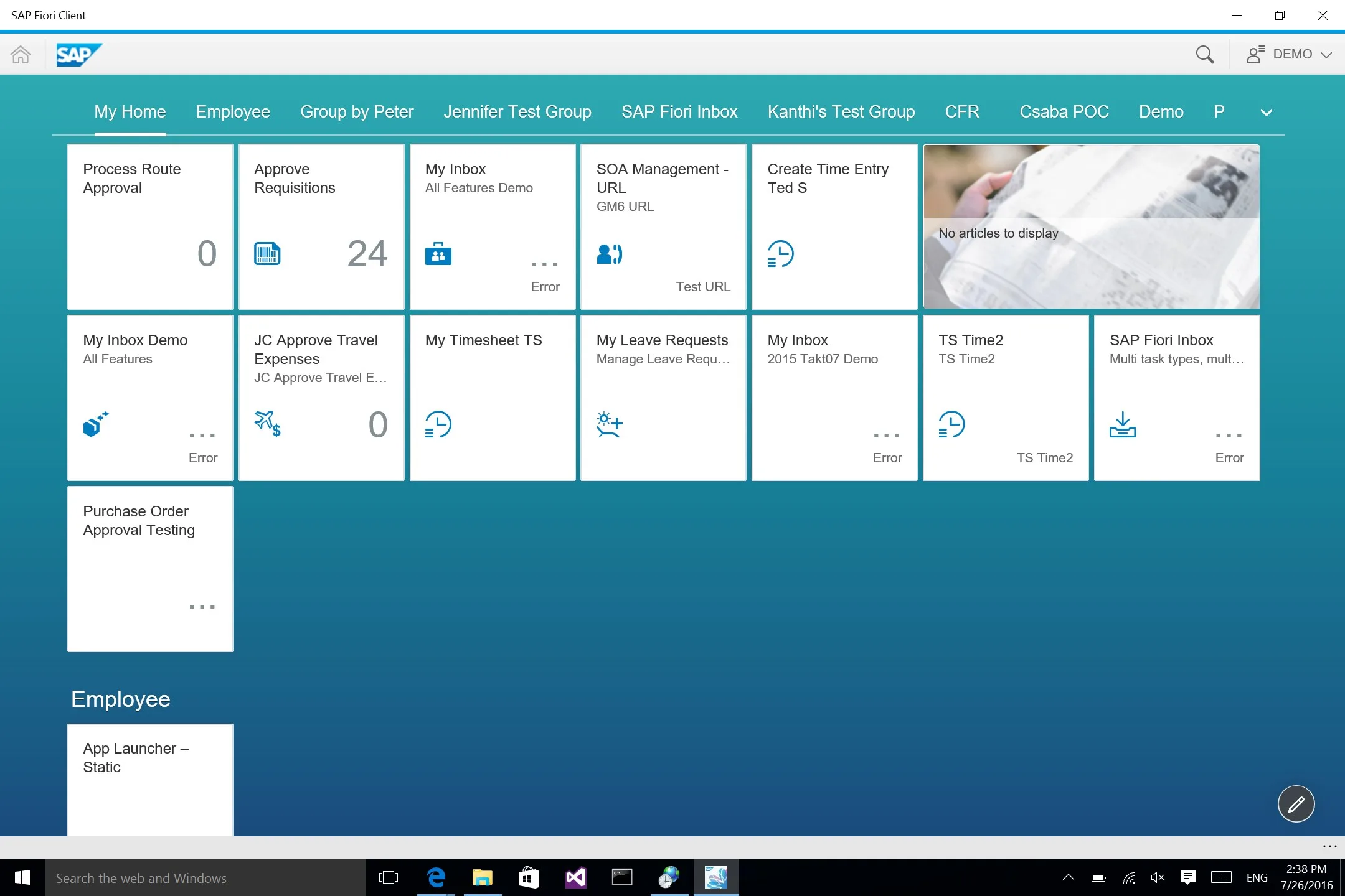 SAP Fiori Client screenshot 1