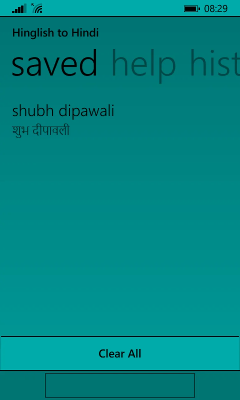 Hinglish to Hindi screenshot 5