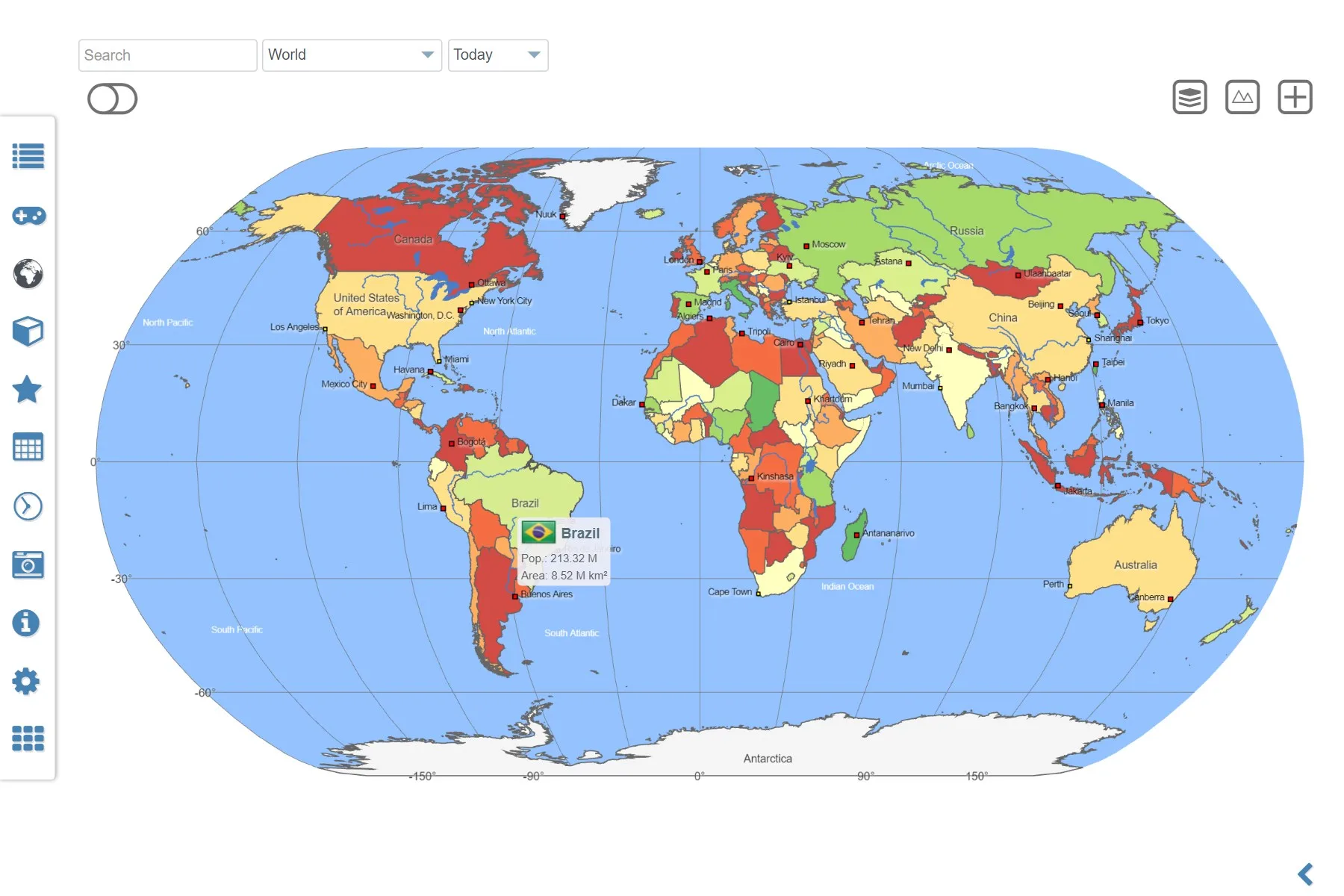 World Atlas & Quiz MxGeo Pro screenshot 1