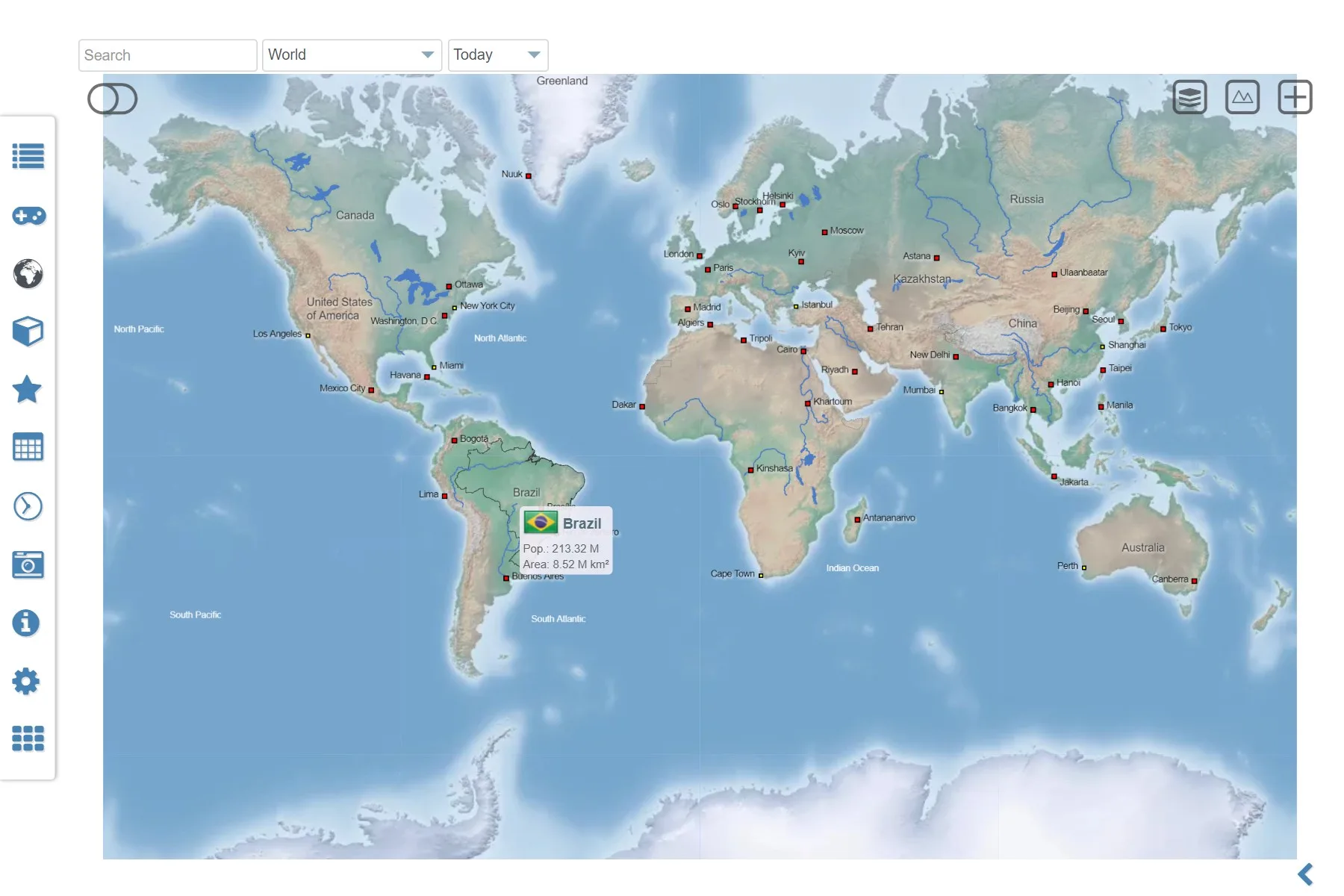 World Atlas & Quiz MxGeo Pro screenshot 5