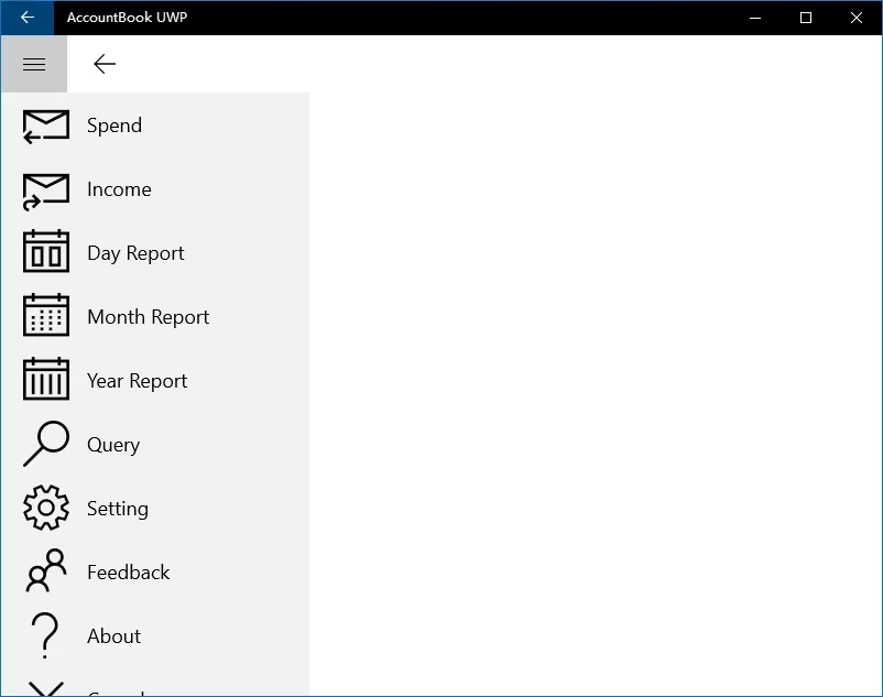 AccountBook UWP screenshot 1