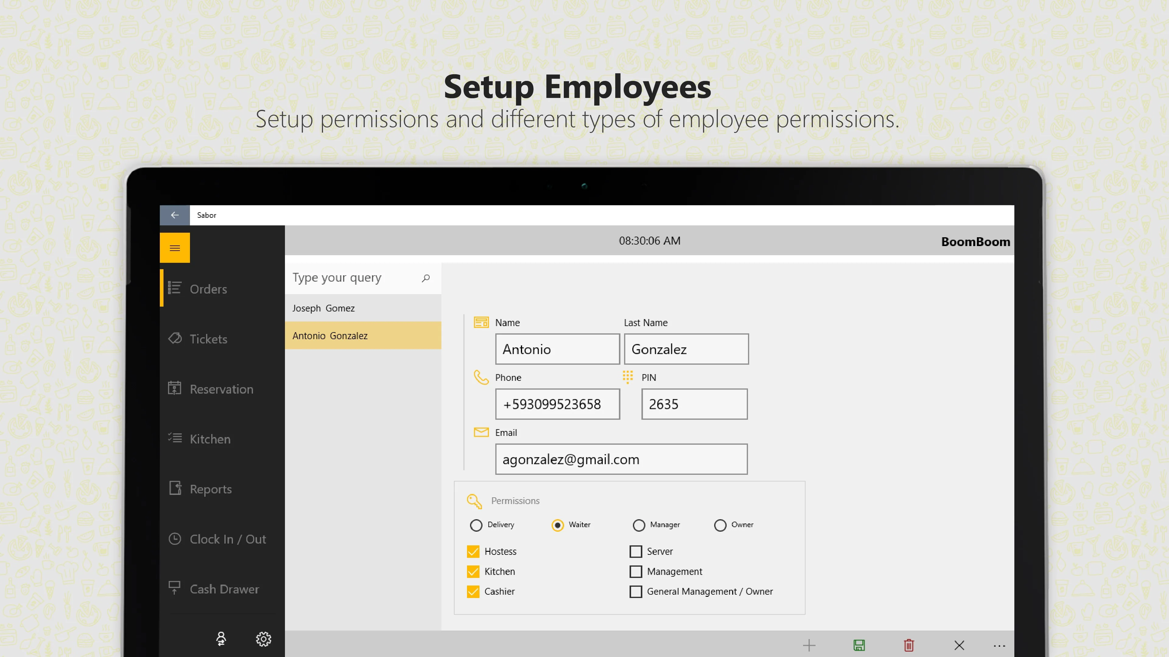 Sabor POS screenshot 1