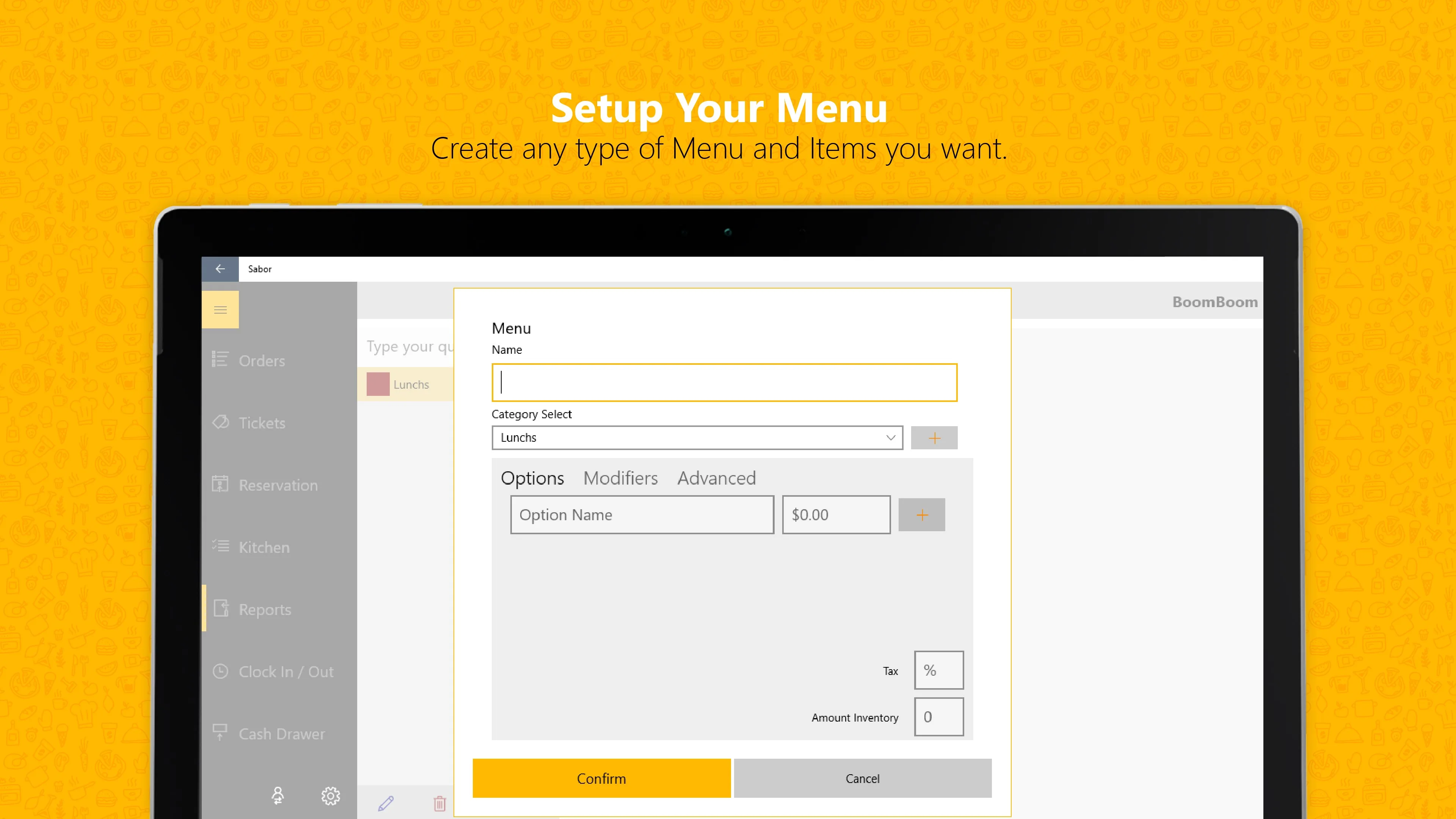 Sabor POS screenshot 2
