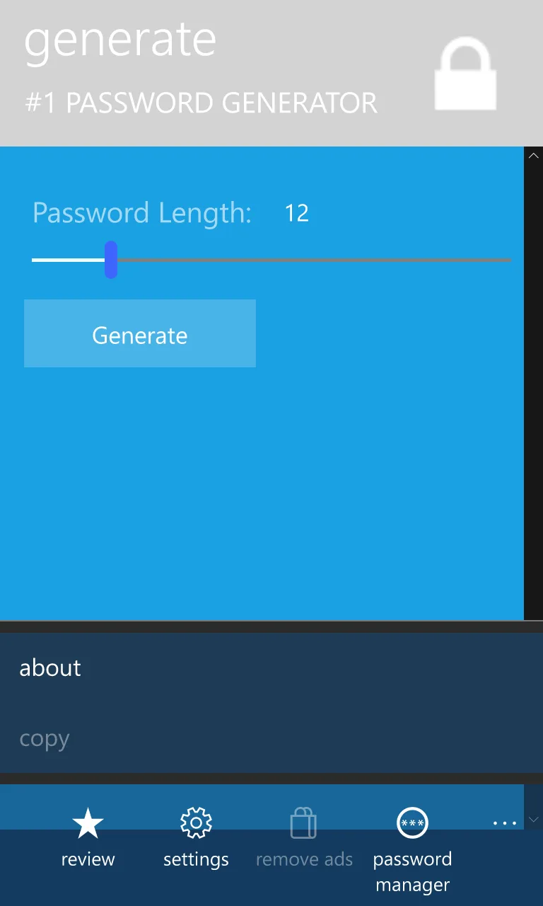 #1 Password Generator screenshot 1