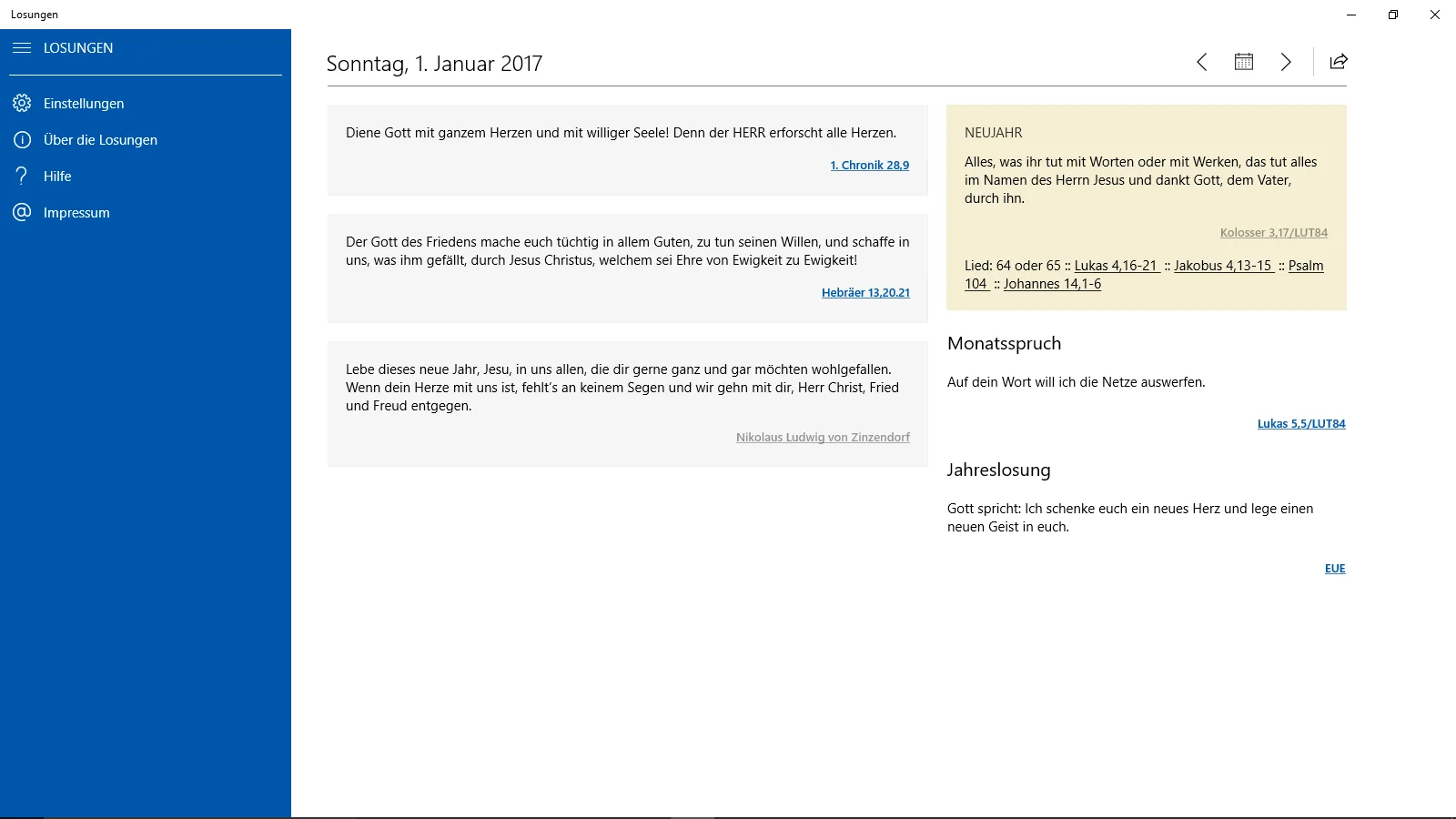Losungen screenshot 2